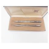 Vintage Cross Shaeffer Sterling Silver Pen & Pencil Set in Box