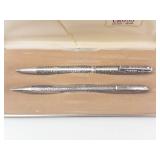 Vintage Cross Shaeffer Sterling Silver Pen & Pencil Set in Box