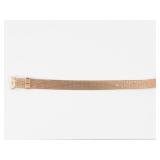Avon Mesh Gold Tone Belt Style Bracelet