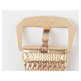 Avon Mesh Gold Tone Belt Style Bracelet