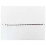 Sterling Silver Italy Chain Bracelet 7.5 in