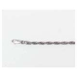 Sterling Silver Italy Chain Bracelet 7.5 in