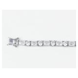 Tycoon Sparkling CZ Sterling Silver Tennis Bracelet 7.5 in