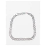 Sterling Silver Fancy Link Bracelet 7 1/2 in