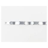 Men's Black Enamel Stainless Steel Bracelet 8.25 in