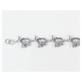 Sterling Silver Elephant Charm Bracelet