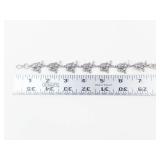 Sterling Silver Elephant Charm Bracelet