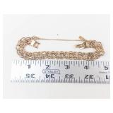 Vintage Monet 1960s Starter Charm Bracelet