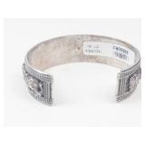STS Sterling Silver Elephant Cuff Bracelet