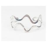 Double Weave Sterling Silver Cuff Bracelet