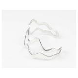 Double Weave Sterling Silver Cuff Bracelet