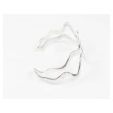 Double Weave Sterling Silver Cuff Bracelet