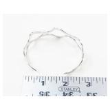 Double Weave Sterling Silver Cuff Bracelet
