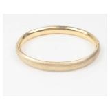 Black Hills Gold Etched 14K Gold Filled Floral Bangle Bracelet