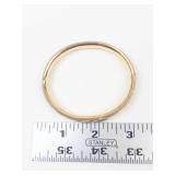 Black Hills Gold Etched 14K Gold Filled Floral Bangle Bracelet