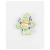 ADDERLEY FLORAL Porcelain Hand Painted Floral Brooch