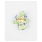 ADDERLEY FLORAL Porcelain Hand Painted Floral Brooch