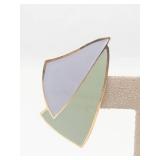 Pastel Enamel Geometric Post Earrings
