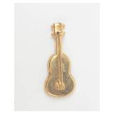 Micro Mosaic Guitar Brooch Pin