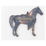 Copper Horse Brooch