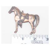 Copper Horse Brooch