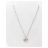 Saint Peregrine Sterling Silver Pendant Necklace