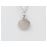 Saint Peregrine Sterling Silver Pendant Necklace