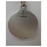 Saint Peregrine Sterling Silver Pendant Necklace