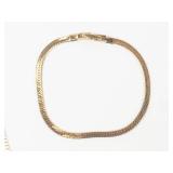 Garnet Gold Tone Necklace & Bracelet Set