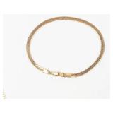 Garnet Gold Tone Necklace & Bracelet Set