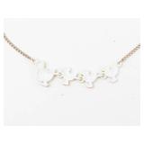 Duckling Charm Necklace 15 in