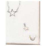Vintage Marvel Sterling Moon Necklace & Earrings Set With Box