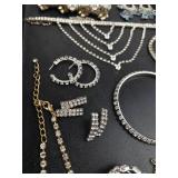 Rhinestone Costume Jewelry Mixed Lot