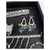 Rhinestone Costume Jewelry Mixed Lot