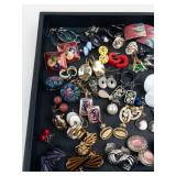TONS OF NICE PAIRS OF COSTUME EARRINGS