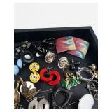 TONS OF NICE PAIRS OF COSTUME EARRINGS