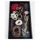 Mixed Costume Jewelry Lot - Beaded Necklaces, Bracelets & Earrings