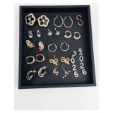 Assorted Fashion Earrings (Lot of 13 Pairs)