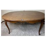 Drexel Heritage French Provisional Style Table and 5 Cane Back  Chairs