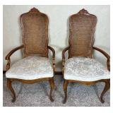 Drexel Heritage French Provisional Style Table and 5 Cane Back  Chairs