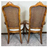 Drexel Heritage French Provisional Style Table and 5 Cane Back  Chairs