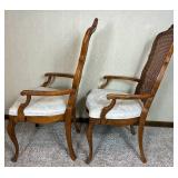 Drexel Heritage French Provisional Style Table and 5 Cane Back  Chairs
