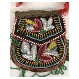 Antique Native American Beaded Bag - Bought on a Train in 1850's