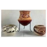 Thai Ban Chaing, Nemadji and Acoma Pueblo Pottery