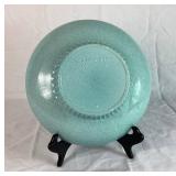 Vintage Red Wing Pottery Blue Teal Speckled Bowl #1592 circa 1960