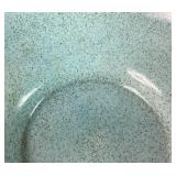 Vintage Red Wing Pottery Blue Teal Speckled Bowl #1592 circa 1960