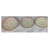 Antique Belleek Porcelain Triacna Pink Creamer, Tridacna Cups & Saucers (2 Sizes), Extra Shell Saucer and Lily White Creamer-Yellow Interior