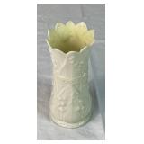 Belleek Porcelain Lily of the Valley Spill Vase Black 3rd Mark and Belleek Ireland Typha Spill Vases Green Mark
