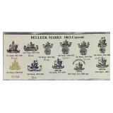 Belleek Irish Pocelain Black 3rd Mark Open Sugar Bowl 4', Ivy Yellow Pitcher Black Mark 4' H , Lotus Open Sugar Bowl Black Mark 3' Opening and Bacchus Mark Pitcher Black Mark  4.75' H