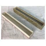 Assortment of Asian Décor - Knots, Fans, Faux Ivory Dragon Vases and Tapestry